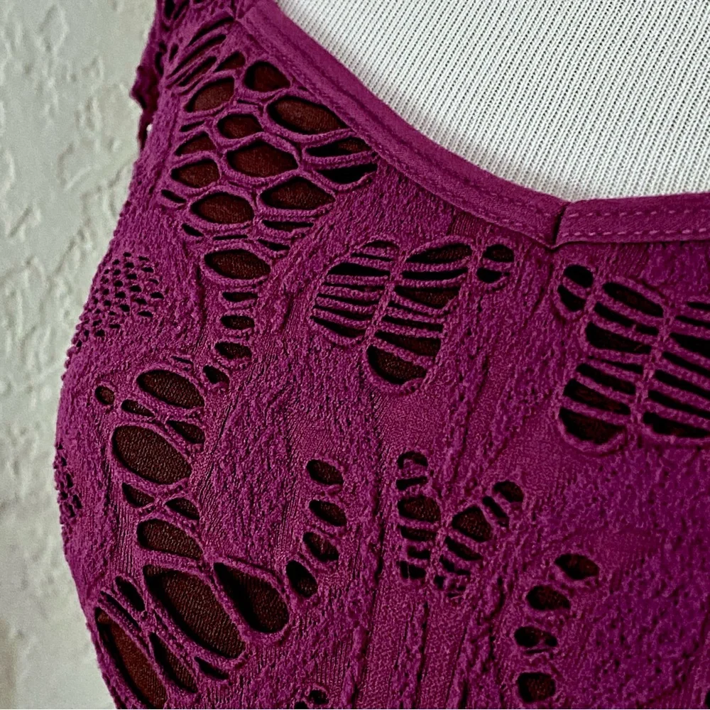 EUC Free People Medallion Crochet Lace Seamless Bodycon Dress, XS/S - Picture 9 of 13